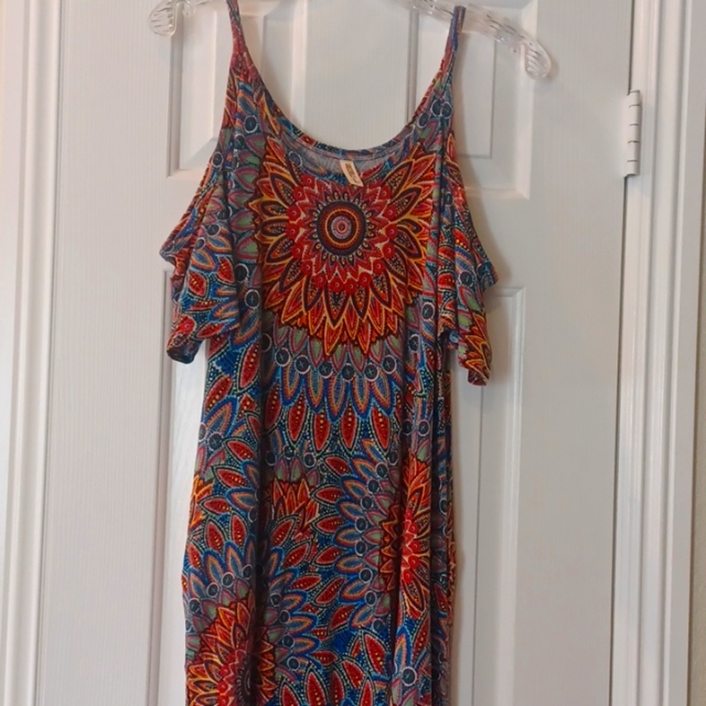 *Maxi Open Shoulder Dress Large